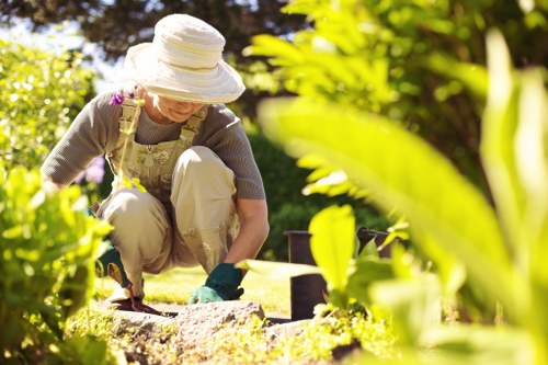 Local gardening team working on a North Ockendon garden