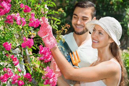 Flower beds in a Upminster garden