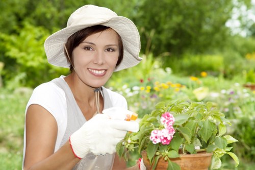 Modern gardening tools used by Acton professionals