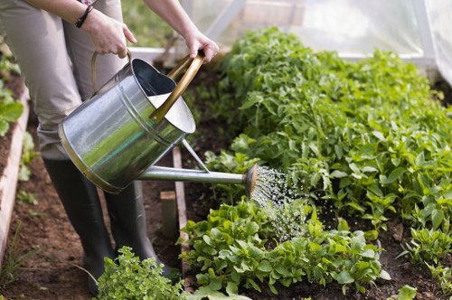 Knightsbridge gardener working on a luxury garden maintenance