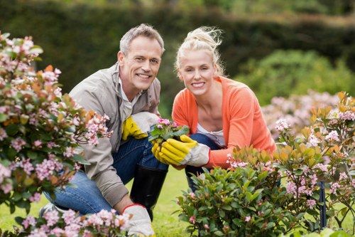 Local Bermondsey gardeners working on landscape design